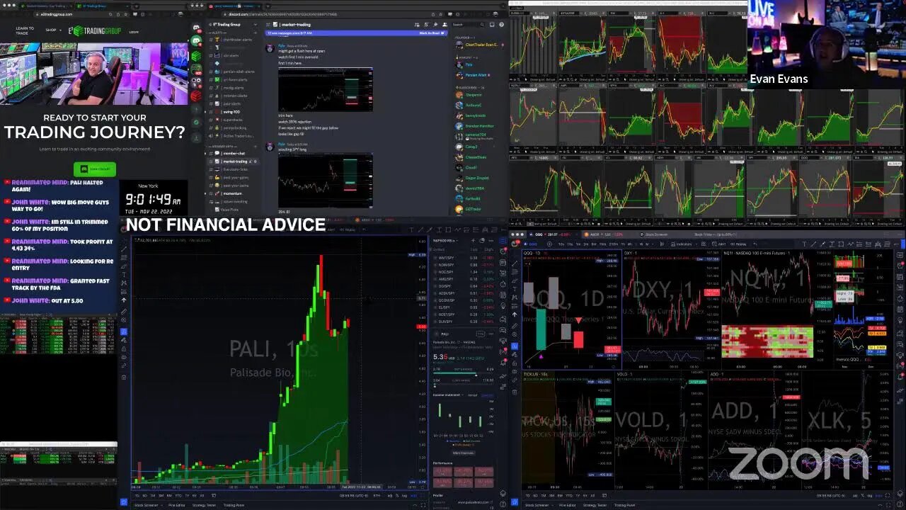 LIVE TRADING: Top Stocks To Trade Today: $ONCS $COSM $PALI $ZM