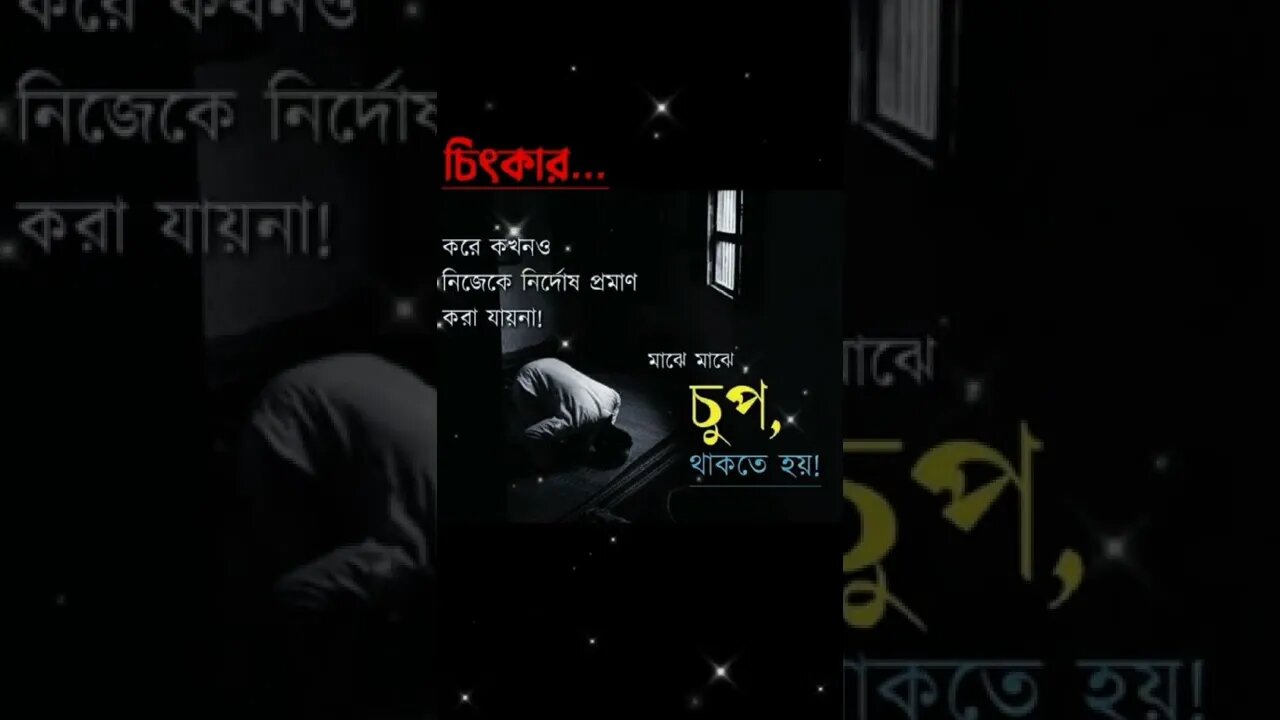 মাঝে মাঝে চুপ থাকতে হয়।