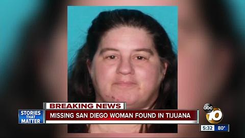 Missing San Diego Woman found in Tijuana