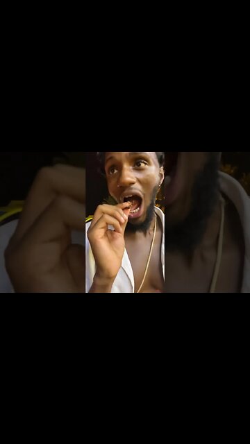 Eating A Crunchy Bug!