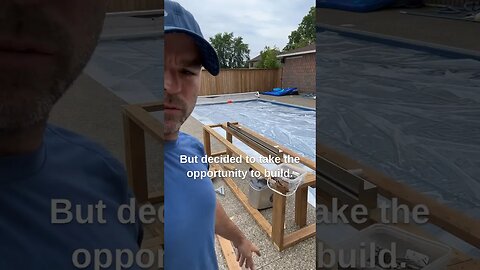 Building A Poolside Waterfall #shorts
