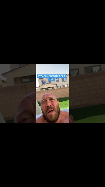 Ryback Enters 42 Degree Cold Tub 20 Minutes