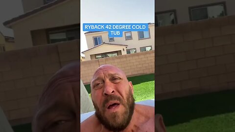 Ryback Enters 42 Degree Cold Tub 20 Minutes