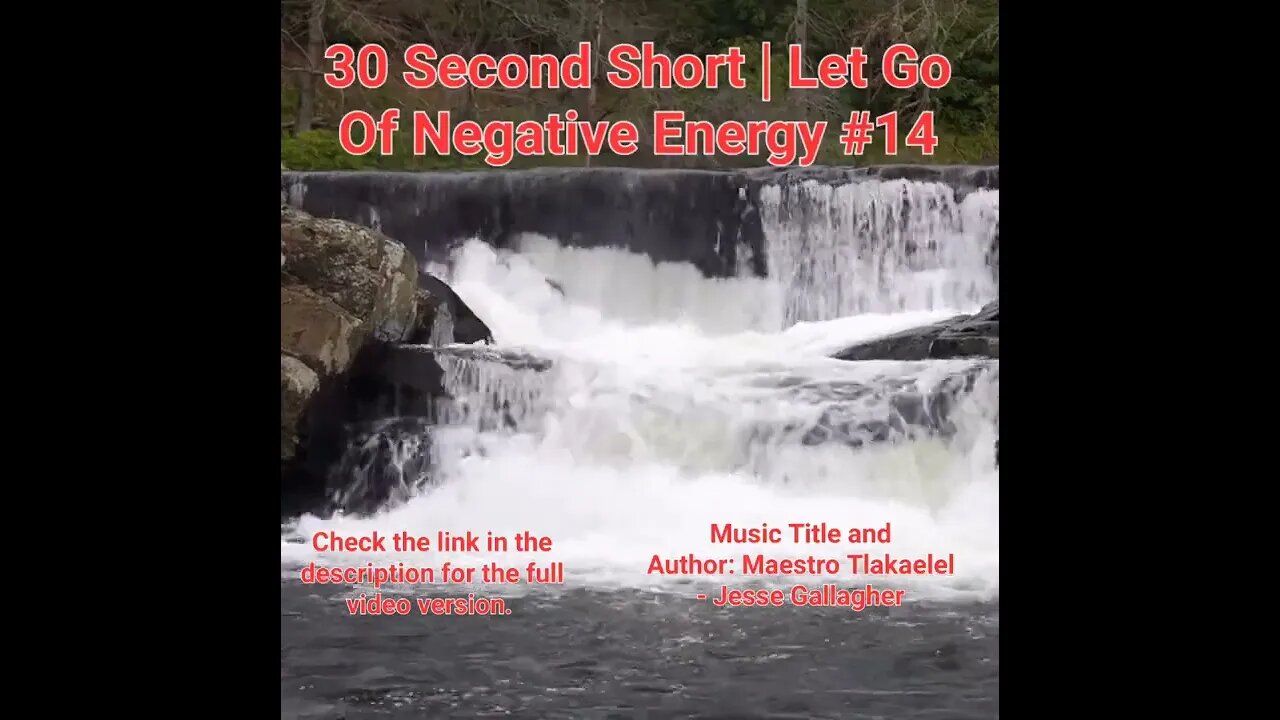 30 Second Short Of Let Go Of Negative Energy | #meditation #shorts #shortsvideo #waterfall #14