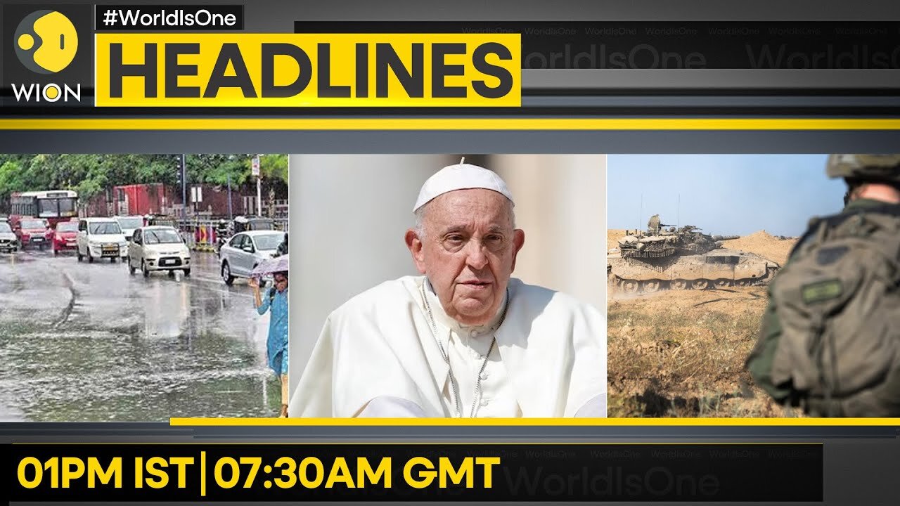 Red alert for heavy rains in Telangana | UN's Polo pause in Gaza fighting | WION Headlines