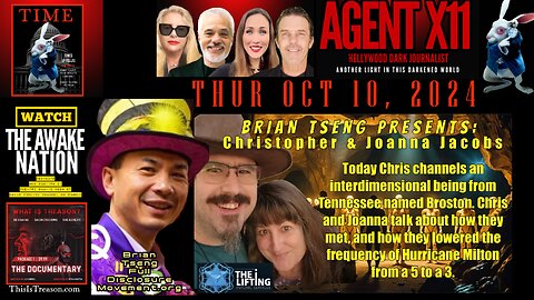 AGENT X11: EP 29: BRIAN TSENG PRESENTS; CHRISTOPER AND JOANNA JACOBS