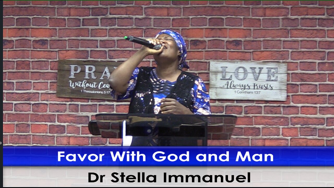 Favor With God and Man. Dr Stella Immanuel. Bilingual: English & Spanish.