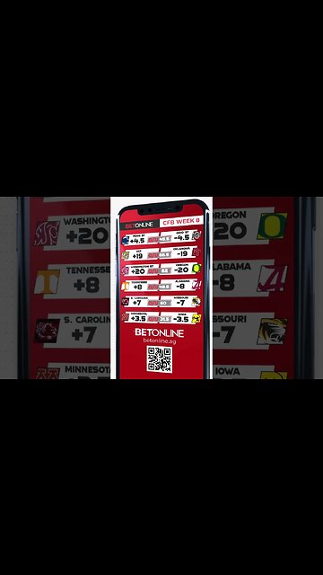 College Football Week 8 Betting Lines