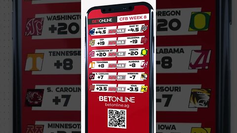 College Football Week 8 Betting Lines