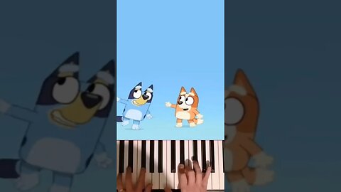 Bluey theme on piano #piano