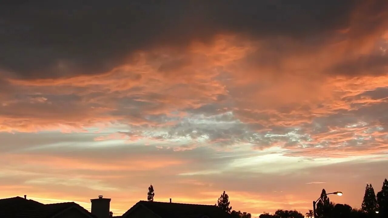 Maranatha! the sky and its sunset over Corona, CA USA on 7/31/2023