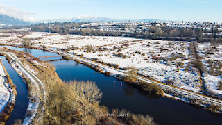 Drone view of Colony Farm @ Coquitlam BC Canada