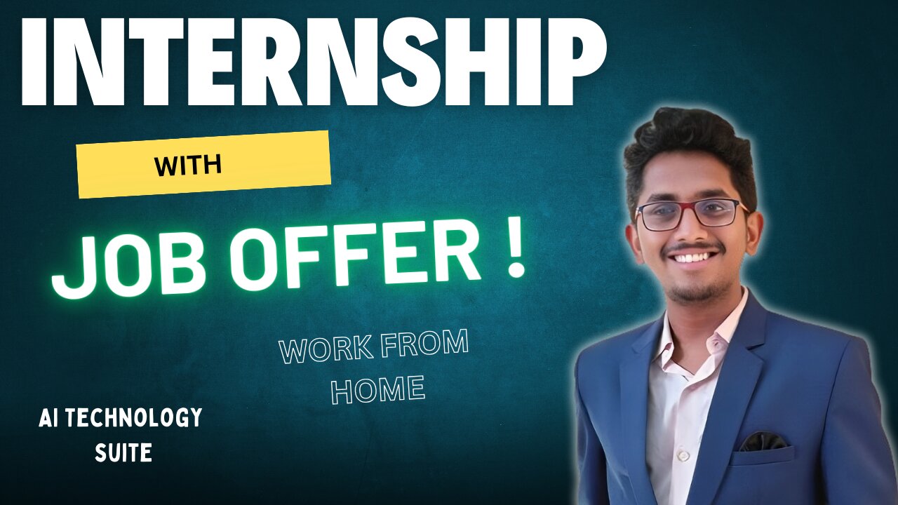 Best internship in Artificial Intelligence | Internship with Job Offer | AI Technology Suite