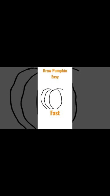 Draw Pumpkin Easy and Fast #halloween #halloween2022 #pumpkin