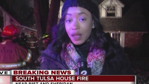 South Tulsa house fire 81st and Sheridan