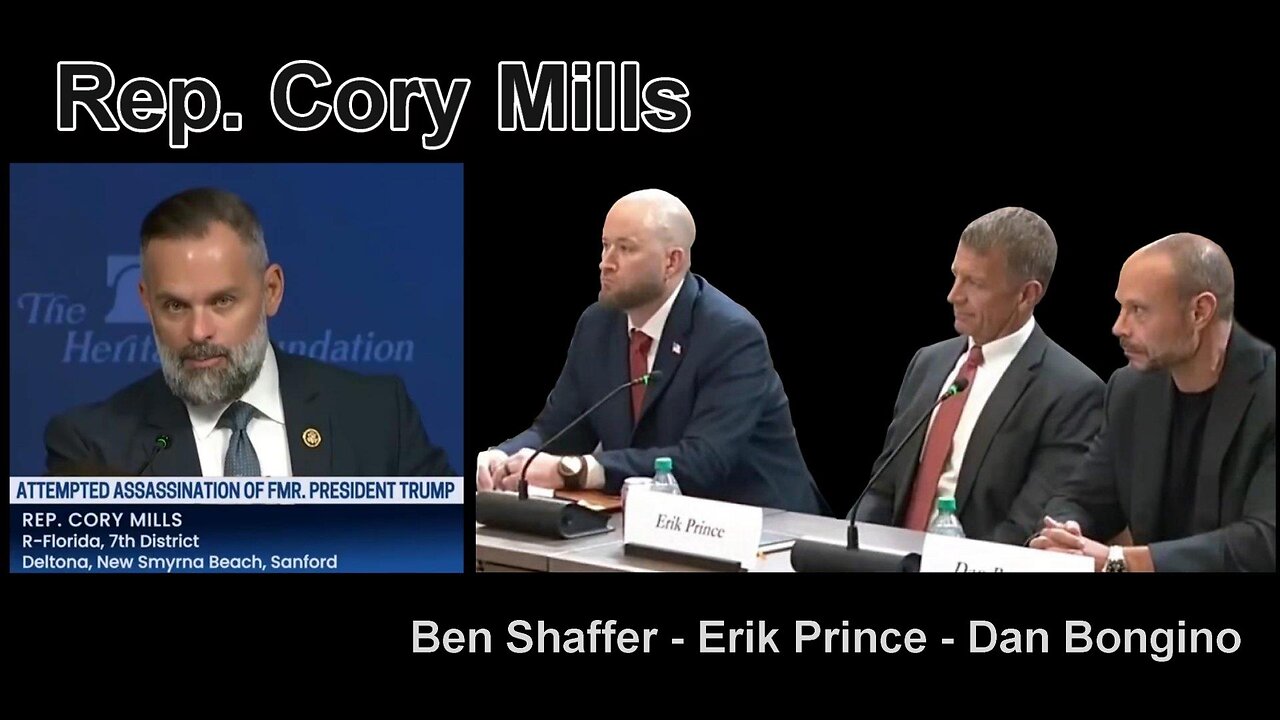 Cory Mills questions witnesses on Trump's attempted assassination 8/26/2024