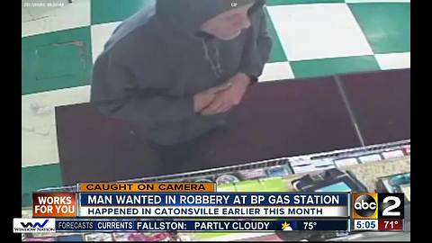 Man wanted in robbery at BP Gas Station