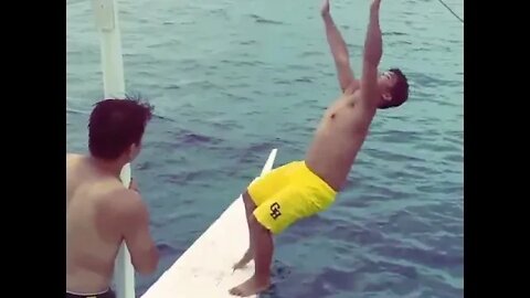 Backflip Into Water Fail! #Megafails #Shorts