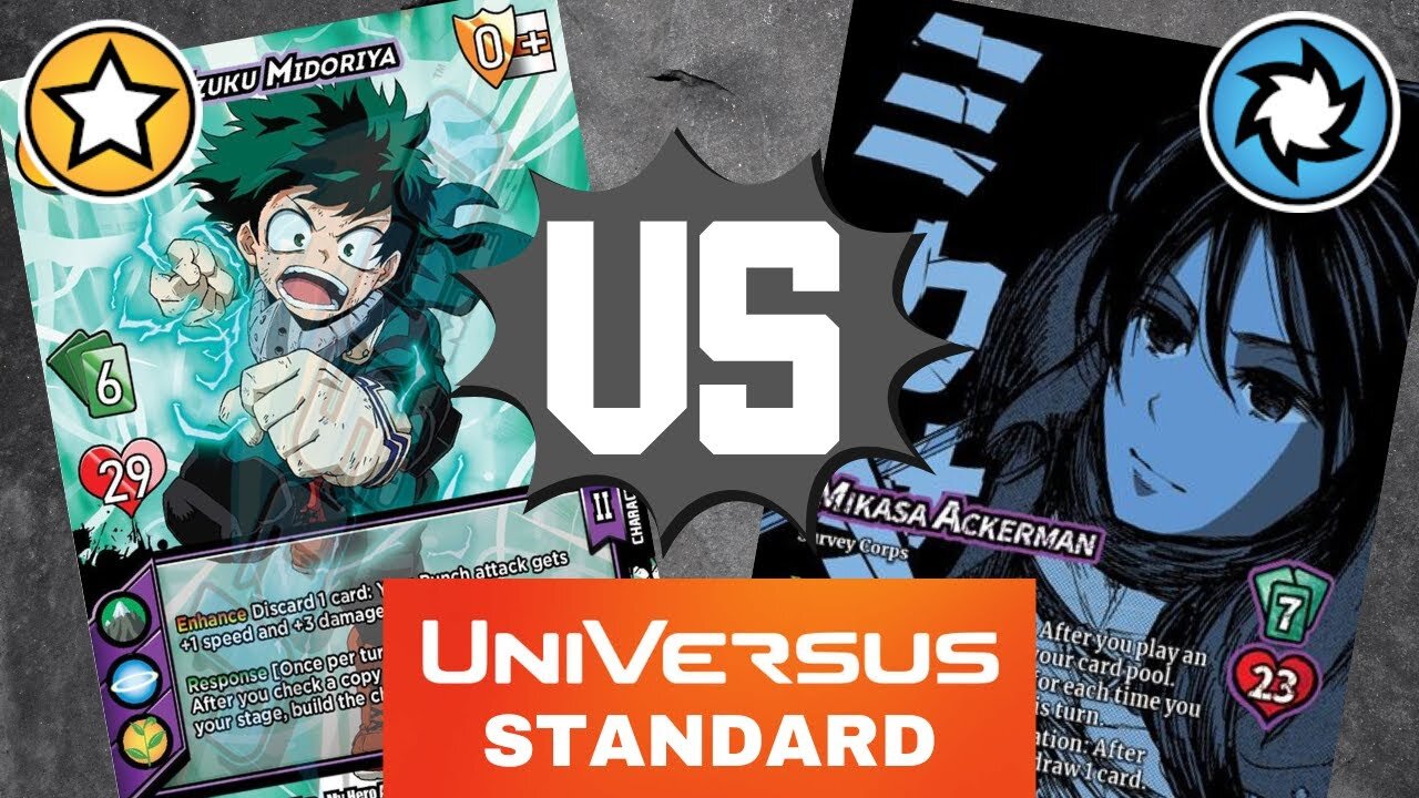 Izuku Midoriya 2 (Good) vs. Mikasa Ackerman (Air) / Universus Attack on Titan Gameplay