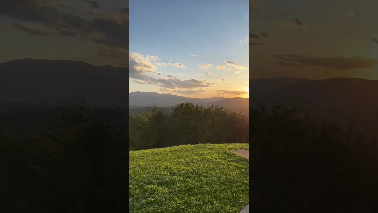 Sunset in the mountains