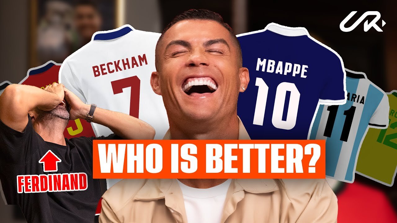 Cristiano Ronaldo and Rio Ferdinand have fun in this quick challenge