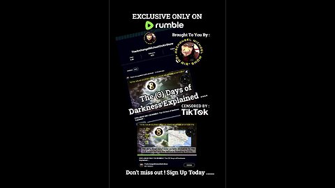 NOW PLAYING: The (3) Days of Darkness Explained , Exclusive Only on Rumble