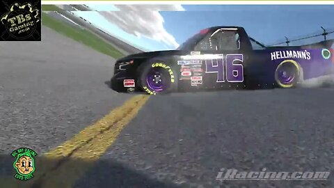 Another close call for the @dauntlesstea Toyota Tundra #iracing #simracing #closecall #nascar