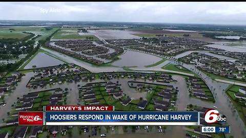 Indianapolis food bank creates care packages for Hurricane Harvey victims