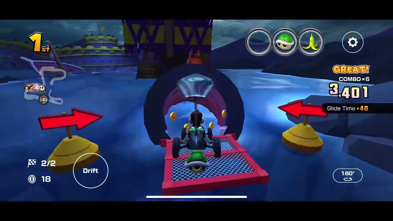 Mario Kart Tour - 3DS Wario Shipyard R Gameplay (Ninja Tour 2023)