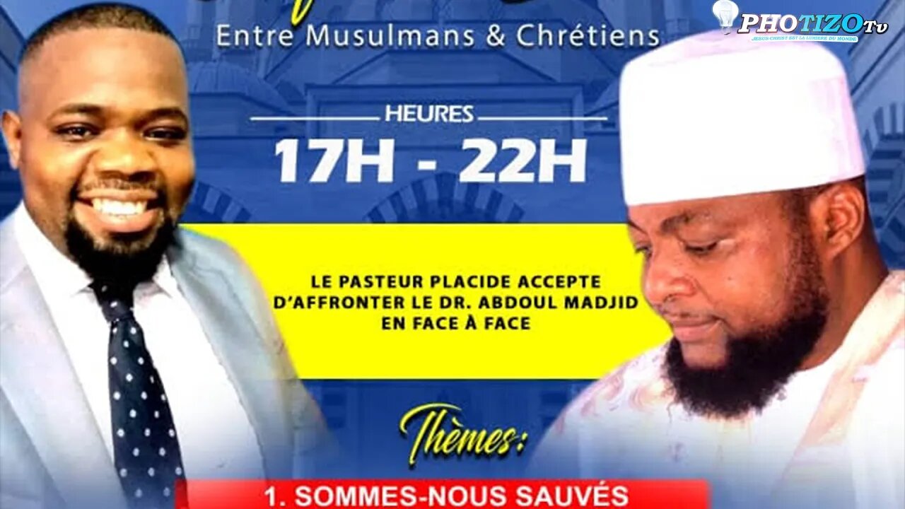 DEBAT n°1 | IL DEFIS DR ABDOUL MADJID, DDR, NOURDINE JAMH ENTRE MUHAMMED ET JESUS QUI EST LE SAUVEUR