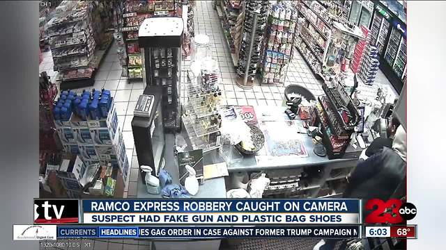 Bakersfield gas station robbery caught on camera