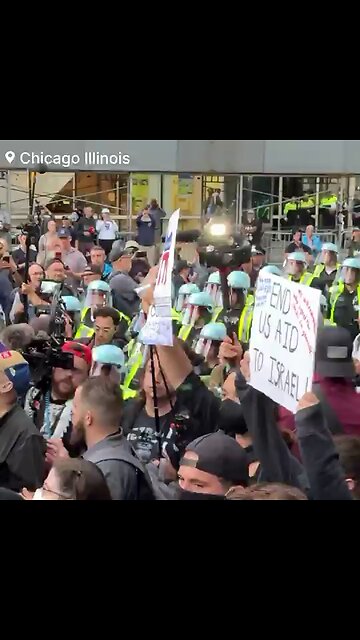 Riots And Police In Chicago At The 2024 DNC