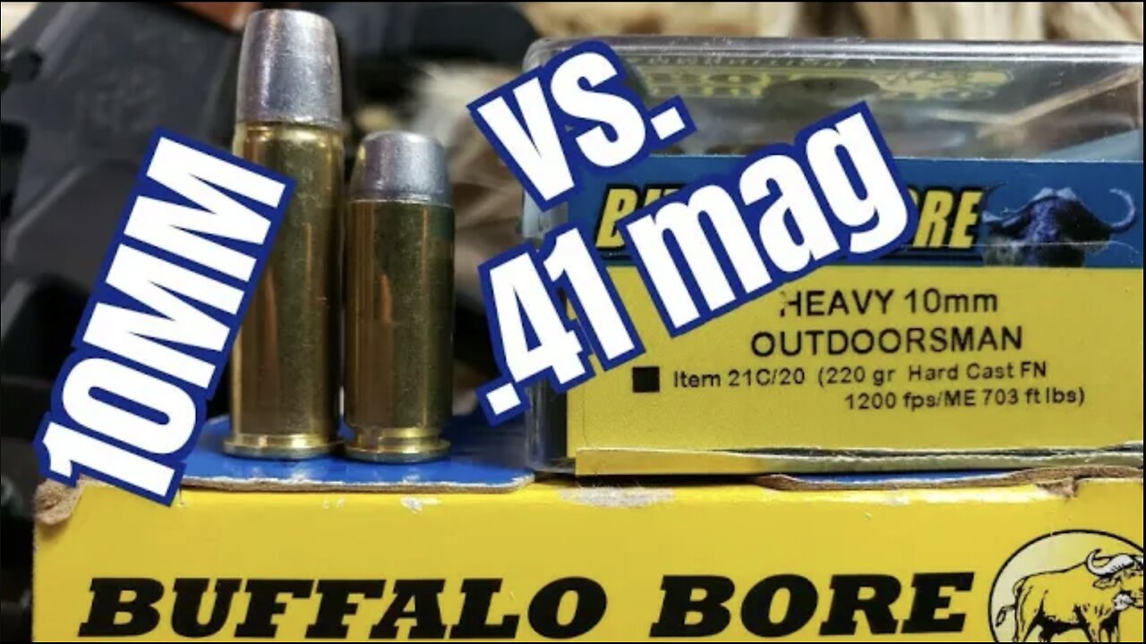 10mm vs. .41 Magnum Buffalo Bore Hardcast