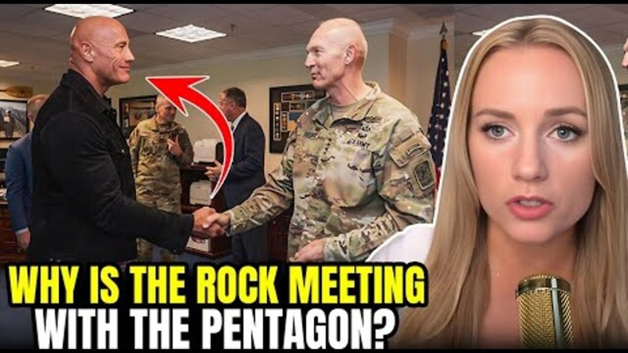 WHY IS 'THE ROCK' MEETING WITH THE PENTAGON?