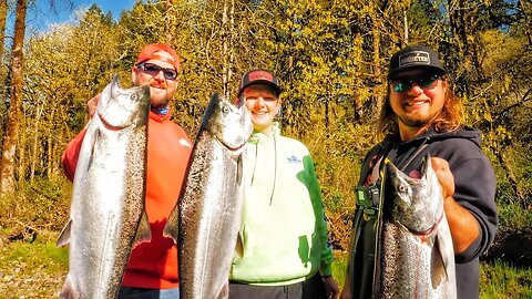 Spring Salmon, TROUT, & Steelhead Fishing. Trying To Catch All 3 In The SAME DAY!!