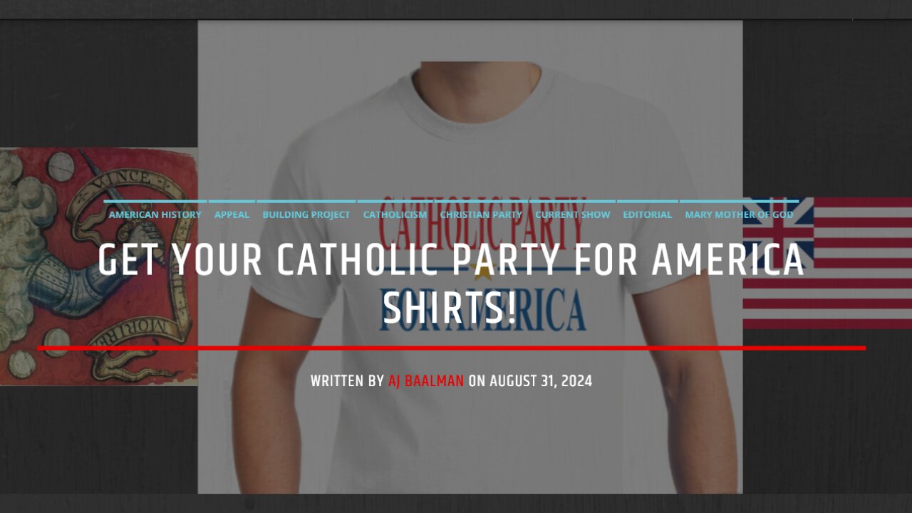 Get Your Catholic Party For America Shirts!