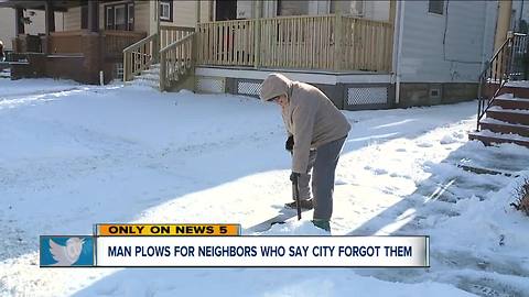 Residents in Detroit-Shoreway neighborhood take snow removal into their own hands