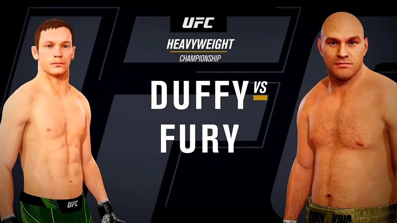 EA Sports UFC 4 Gameplay Tyson Fury vs Joe Duffy