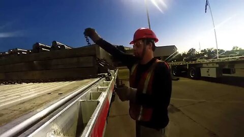 Picking up and chaining Steel bar in Fort Smith Arkansas