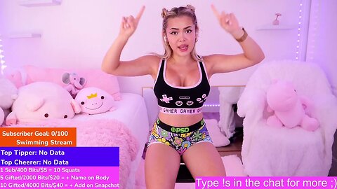 ❤HAPPY FRIDAY WITH YOUR E GIRL❤️Type !s for socials 😘 Squats for subs!
