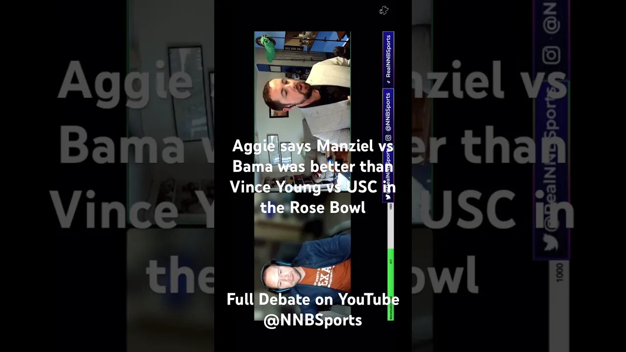 #aggie says #Manziel vs #Bama better than VY Rose Bowl #shorts #sportsshorts #aggies #longhorns #cfb