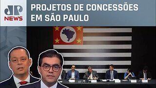 Tarcísio libera estudos de parcerias com o setor privado; Vilela e Serrão analisam