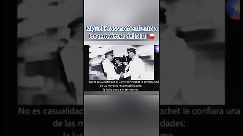 PRESIDENTE PINOCHET.JUNTO A BRIGADIER KRASSNOFF OFICIAL CHILENO QUE COMBATIÓ LA GUERRILLA MARXISTA