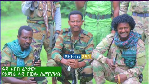 የአማራ ፋኖ በወሎ ህዝብ ግንኙነት ከሆነው ፋኖ አበበ ፈንታው ጋር የተደረገ ቃለ ምልልስ