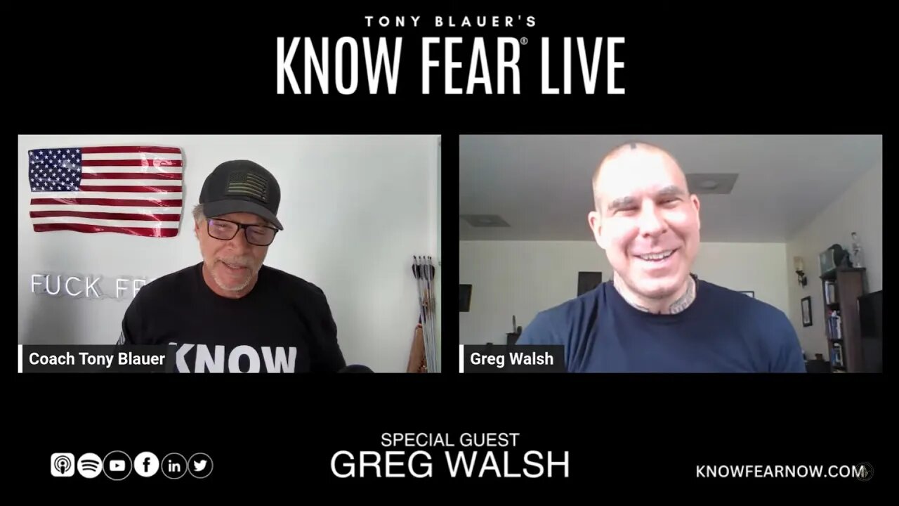 KNOW FEAR® LIVE: Greg Walsh