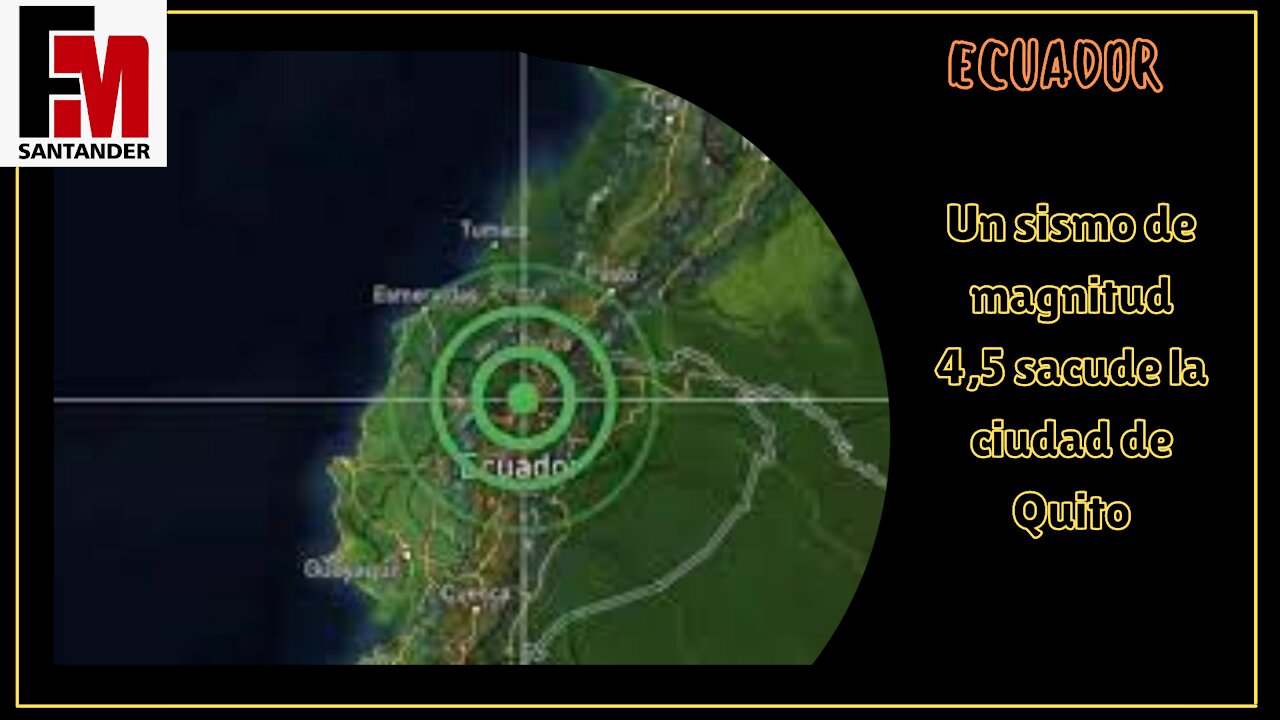 Ecuador | Un sismo de magnitud 4,5 sacude la ciudad de Quito