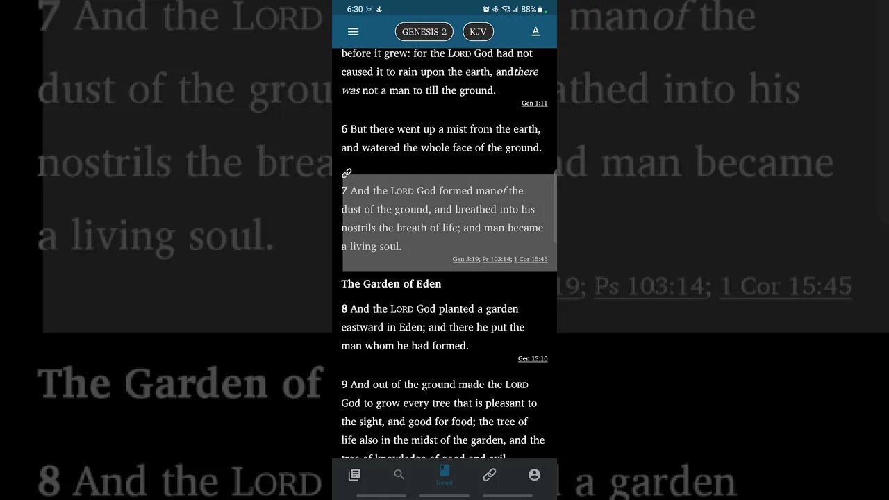 Morning Prayer 21: Genesis 2:7