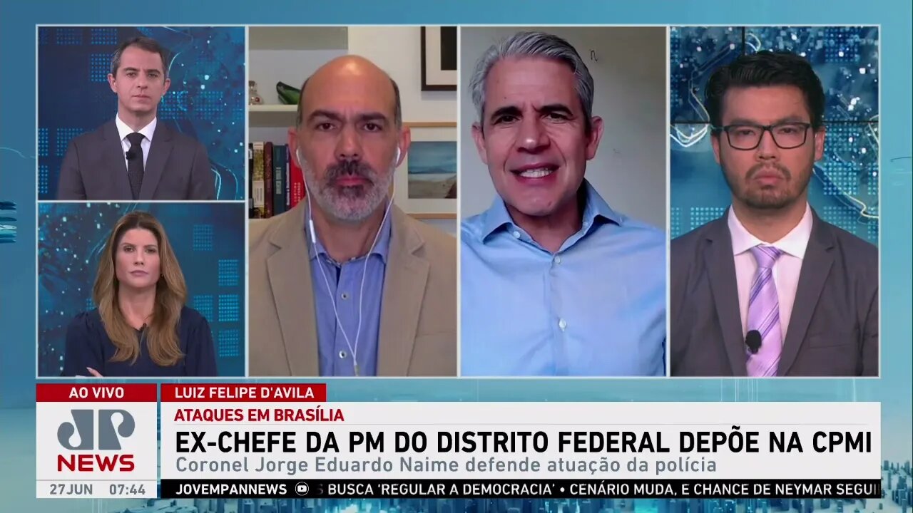 Schelp, d'Avila e Kobayashi analisam depoimento de ex-chefe da PM no DF na CPMI do 8 de janeiro