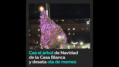 La caída del árbol de Navidad de la Casa Blanca provoca una ola de memes sobre Biden