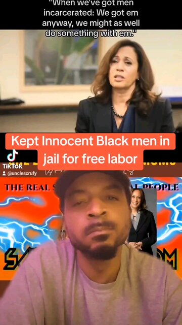 Kept Innocent Black men in jail for free labor #kamalaharris #bidensamerica #YourGovernmentHatesYou